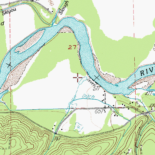 Topographic Map of Salmon Creek, WA