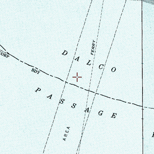 Topographic Map of Dalco Passage, WA