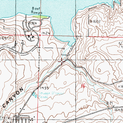 Topographic Map of Seaton Canyon, WA