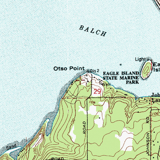 Topographic Map of Yoman, WA