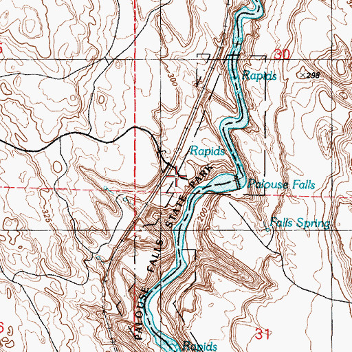 Topographic Map of Fryxell Overlook, WA