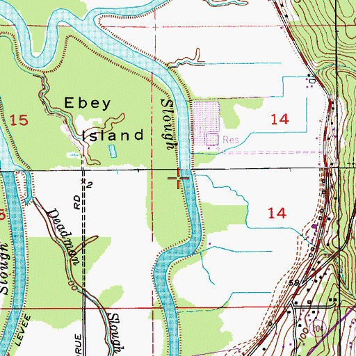 Topographic Map of Burri Creek, WA