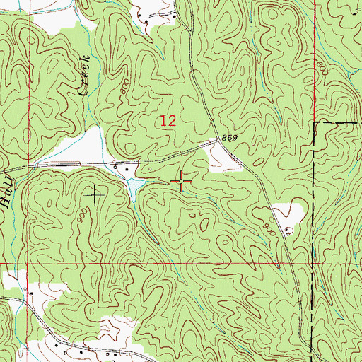 Topographic Map of Amason Prospect, AL