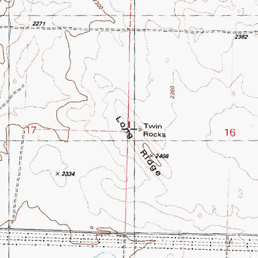 Topographic Map of Twin Rocks, WA