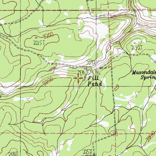 Topographic Map of Fill Pond, WA