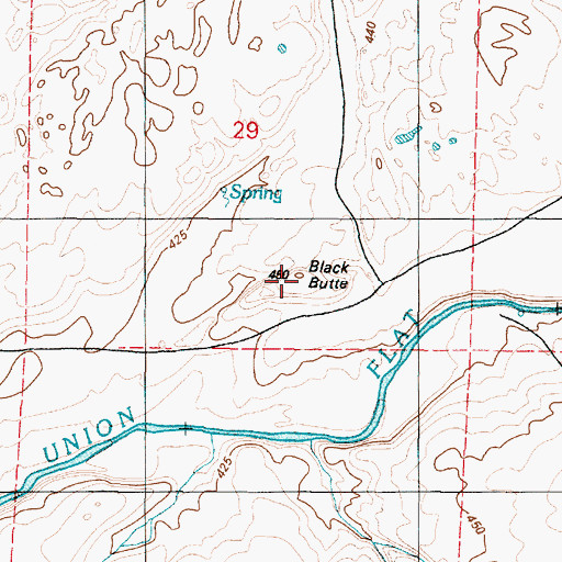 Topographic Map of Black Butte, WA