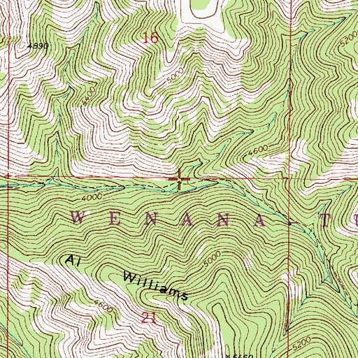 Topographic Map of Panjab Trail, WA