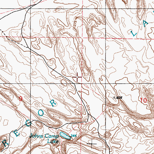 Topographic Map of McGregor Lakes, WA
