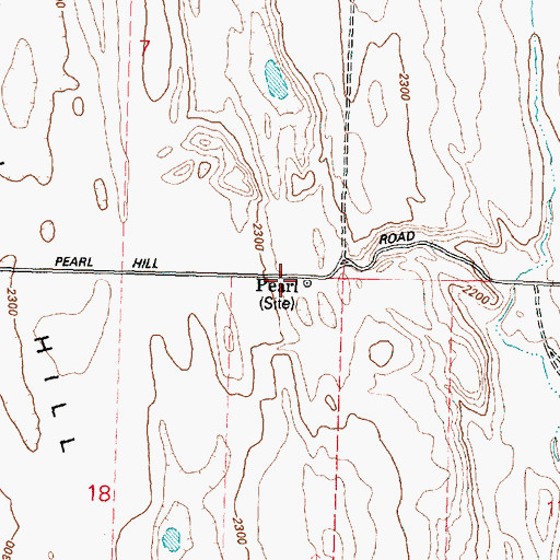 Topographic Map of Pearl (historical), WA