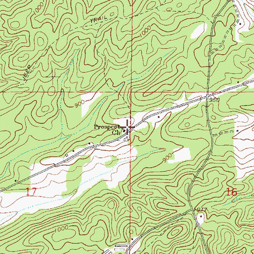 Topographic Map of New Prospect School (historical), AL