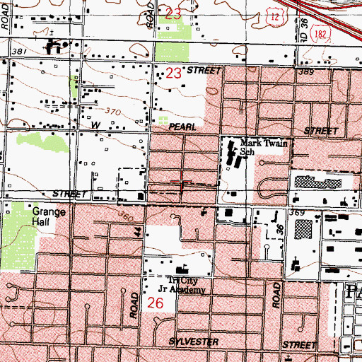 Topographic Map of Riverview, WA