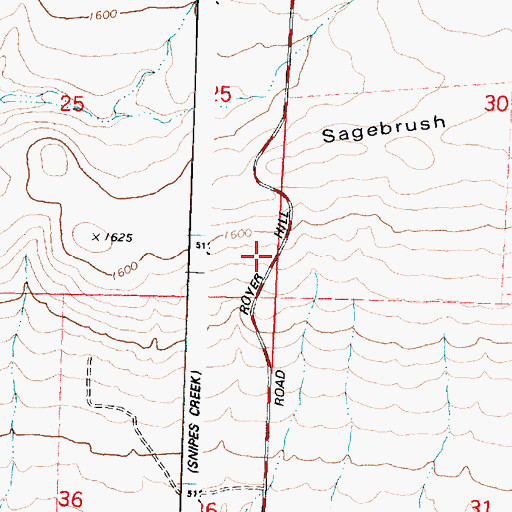 Topographic Map of Royer Hill, WA