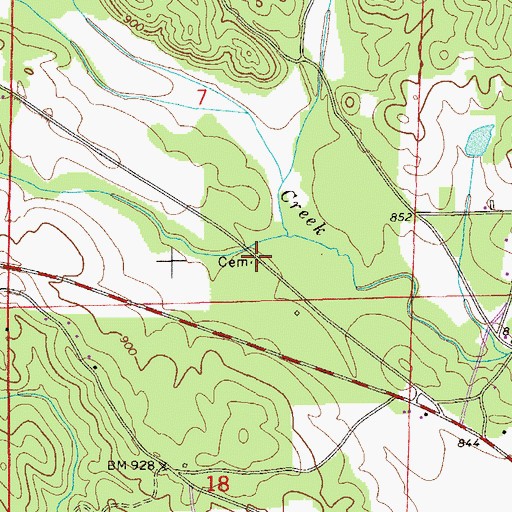 Topographic Map of Wilsons Cemetery, AL