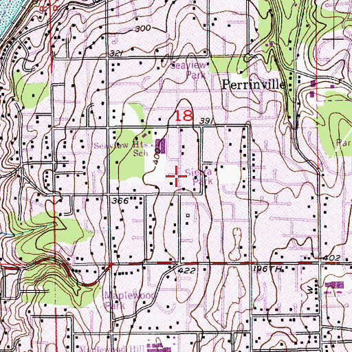 Topographic Map of Sierra Park, WA