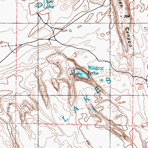 Topographic Map of Wildcat Lake, WA