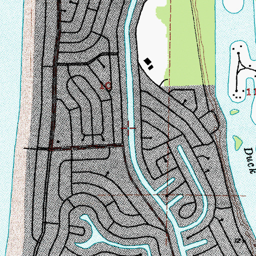 Topographic Map of Ocean Shores, WA