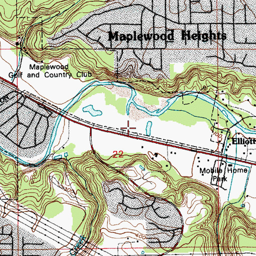 Topographic Map of Cedar River Park, WA