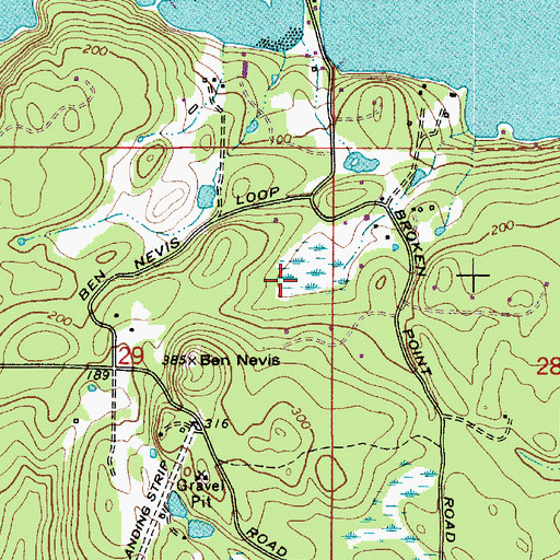 Topographic Map of San Juan Islands, WA