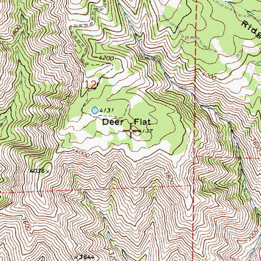 Topographic Map of Deer Flat, WA