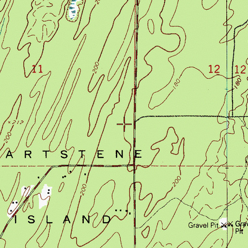 Topographic Map of Harstine Island, WA