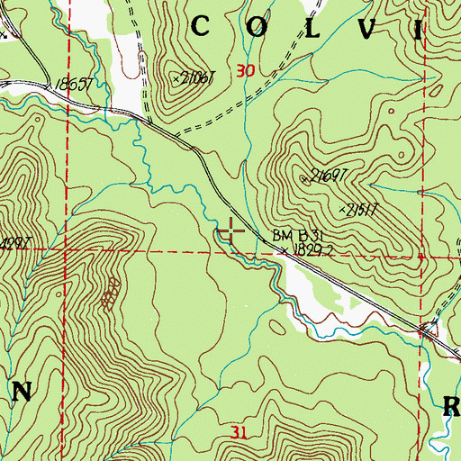 Topographic Map of Jerred Creek, WA