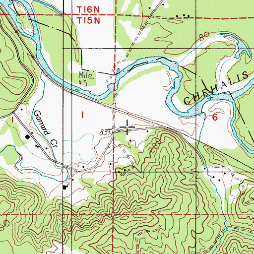 Topographic Map of Balch, WA