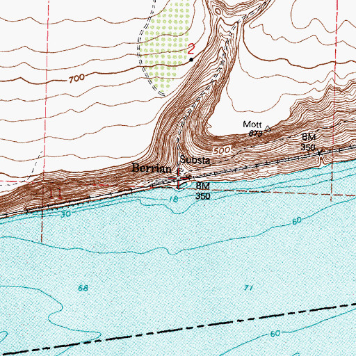 Topographic Map of Berrian, WA