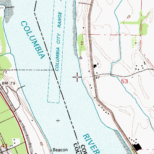 Topographic Map of Caples Landing, WA