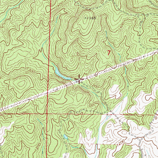 Topographic Map of American Mine, AL