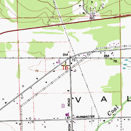Topographic Map of Cokedale, WA