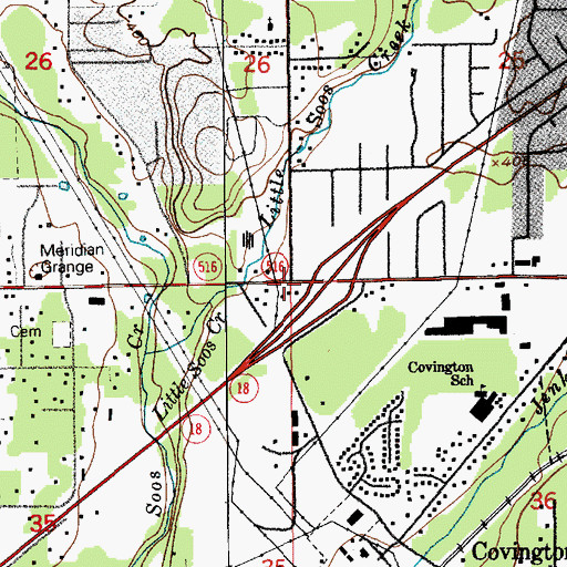 Topographic Map of Covington, WA