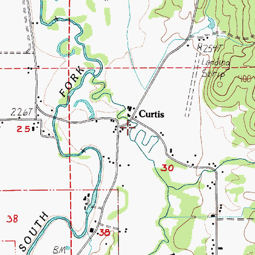 Topographic Map of Curtis, WA