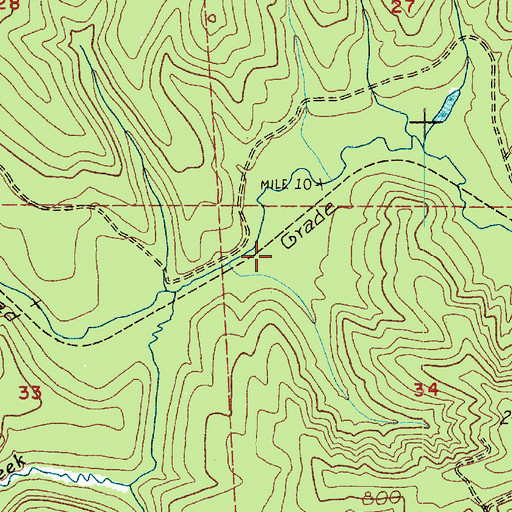 Topographic Map of Davis, WA
