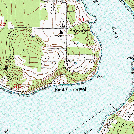 Topographic Map of East Cromwell, WA