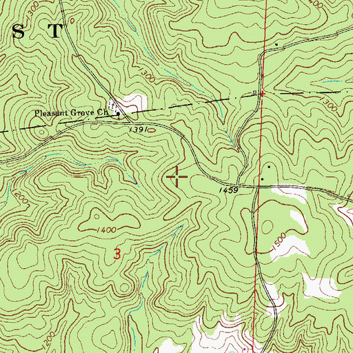 Topographic Map of Little Samson Prospect, AL