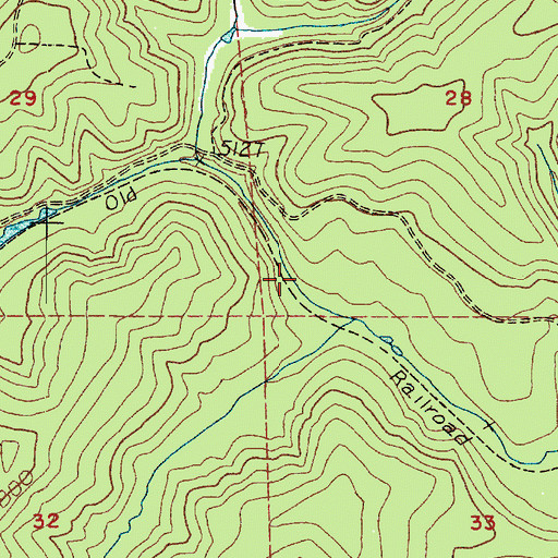 Topographic Map of Elk Creek, WA