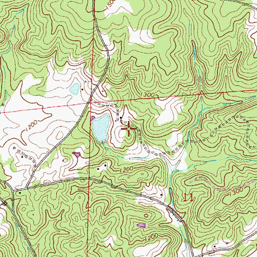 Topographic Map of Crucible Prospect, AL