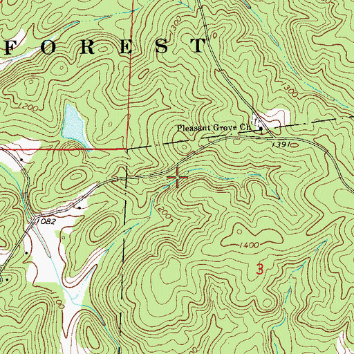 Topographic Map of Hobbs Prospect, AL
