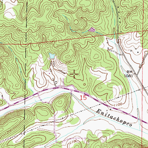 Topographic Map of California Prospect, AL