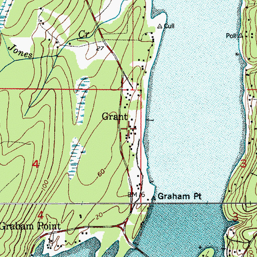 Topographic Map of Grant, WA