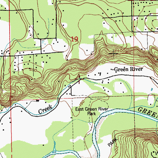 Topographic Map of Green River, WA