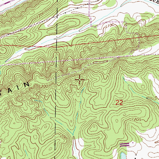 Topographic Map of Griessemer Mine, AL