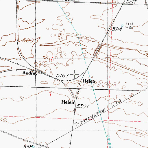 Topographic Map of Helen, WA