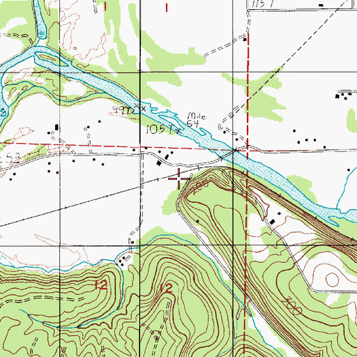 Topographic Map of Helsing Junction, WA