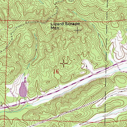 Topographic Map of Southern Star Mine, AL