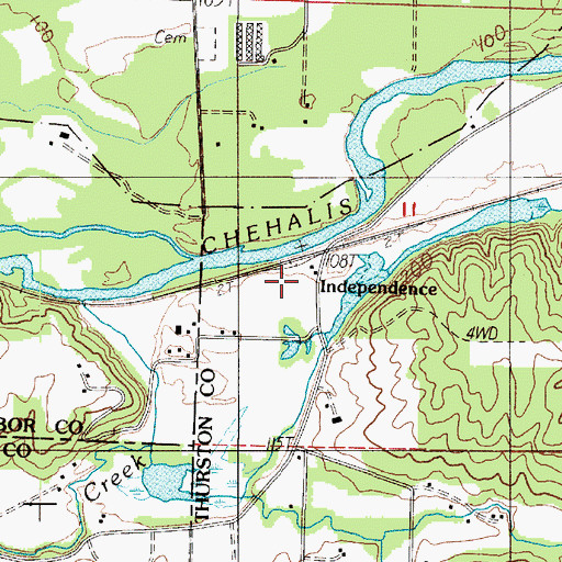 Topographic Map of Independence, WA