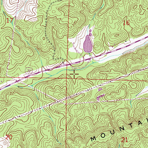 Topographic Map of May Brothers Mine, AL