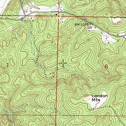 Topographic Map of Enterprise Mine, AL