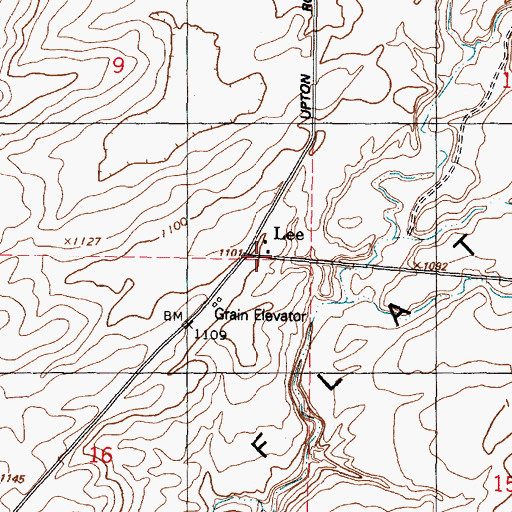Topographic Map of Lee, WA