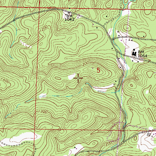 Topographic Map of Whatley Mine, AL
